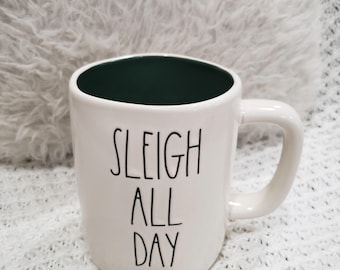 Rae Dunn "Sleigh All Day" Holiday Mug Collection
