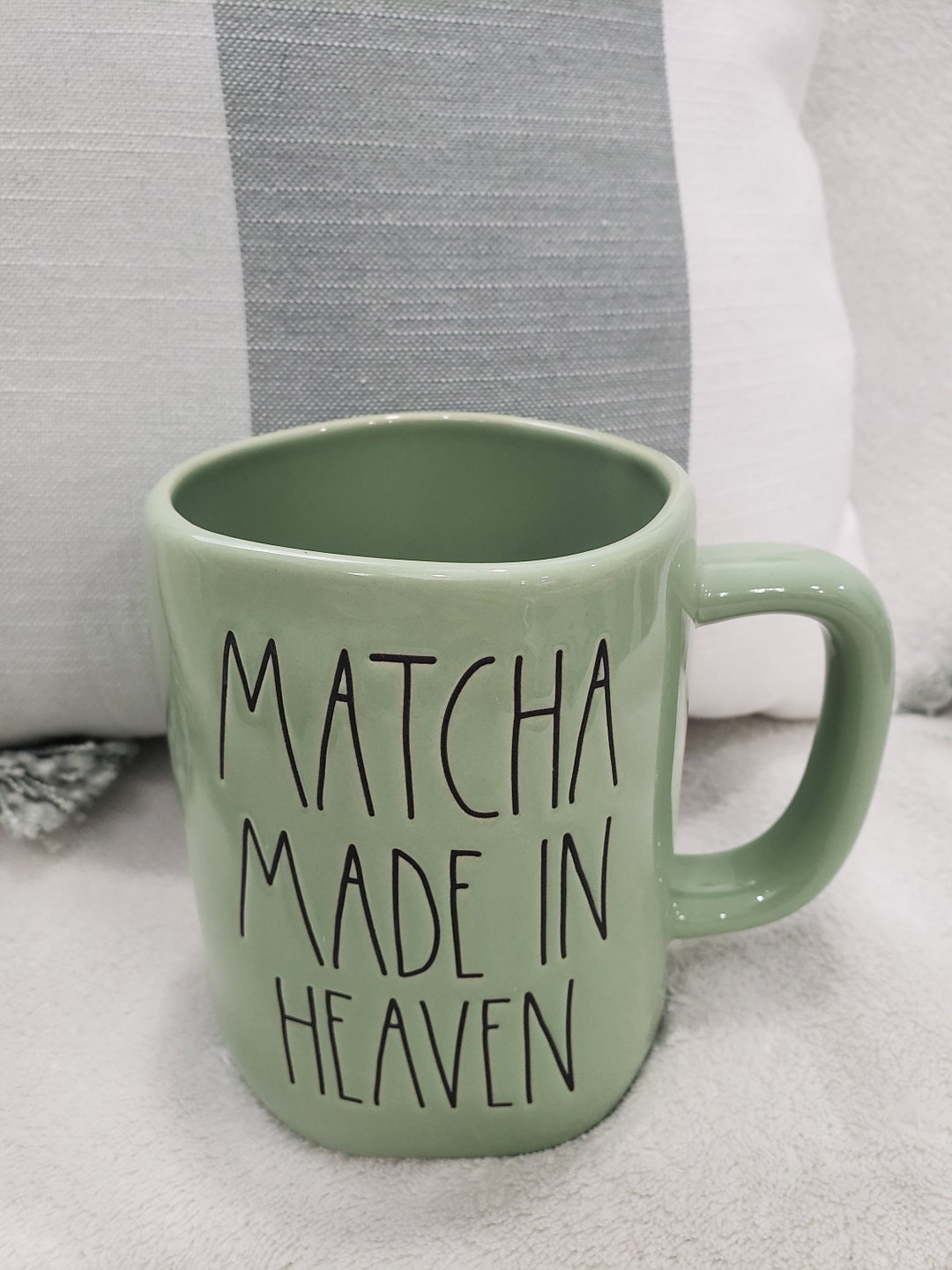 Rae Dunn But First, Matcha White Mug Tea Collection