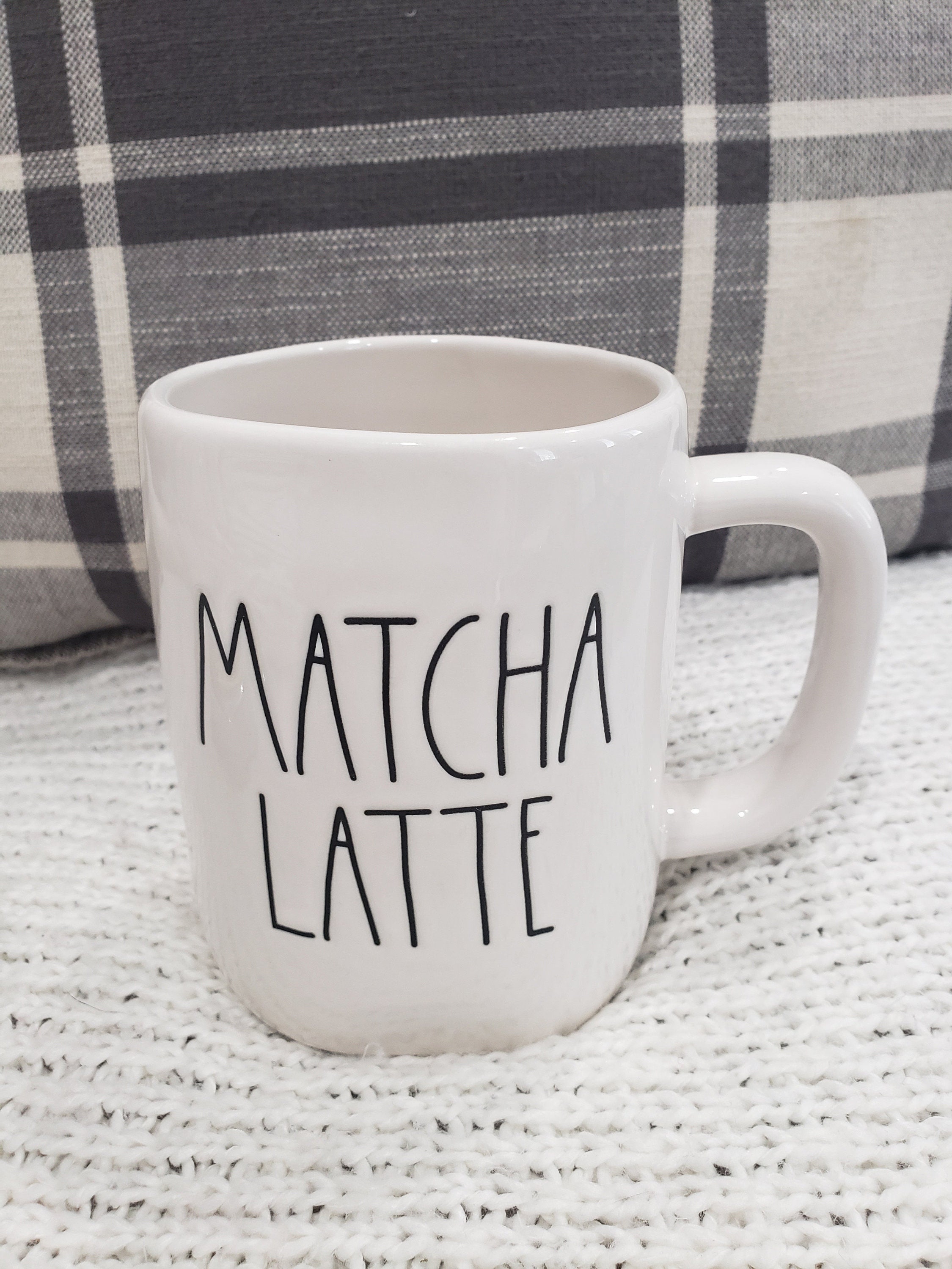 Rae Dunn But First, Matcha White Mug Tea Collection