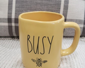 Rae Dunn "BUSY" Bee Yellow Mug Collection