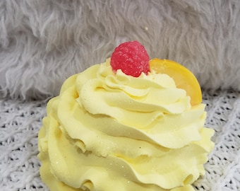 Pip Posh Design Faux Sweet Décor Lemon Raspberry Yellow Mug Topper Spring Collection