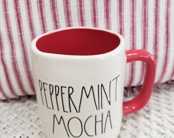 Rae Dunn "Peppermint Mocha" Mug Holiday Collection
