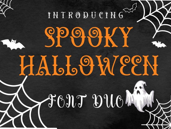 Spooky Halloween Font Spooky Fonts Scary Fonts Halloween - Etsy