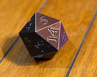 Große 3D Gedruckte W20 | 6cm Ikosaeder | Spielwürfel Display Stück