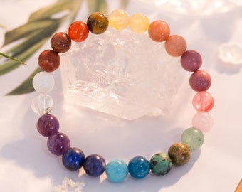 Healing Crystal Chakra Bracelet for Women Men, 12 Zodiac Signs Bracelet, Constellations Bracelet, Bead Bracelet, Beaded Bracelet