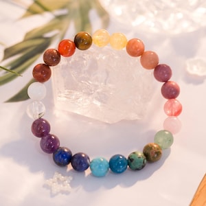 Healing Crystal Chakra Bracelet for Women Men, 12 Zodiac Signs Bracelet, Constellations Bracelet, Bead Bracelet, Beaded Bracelet