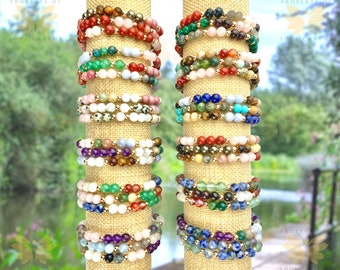Zodiac Crystal Bracelet: 12 Signs Gemstone Beaded Astrology Jewelry