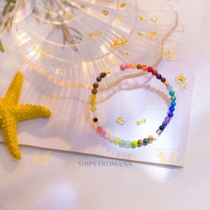 Healing Crystal Chakra Bracelet, 12 Zodiac Signs Bracelet, Constellations Bracelet, Stress Worry Relief Meditation Protection Yoga Bracelet