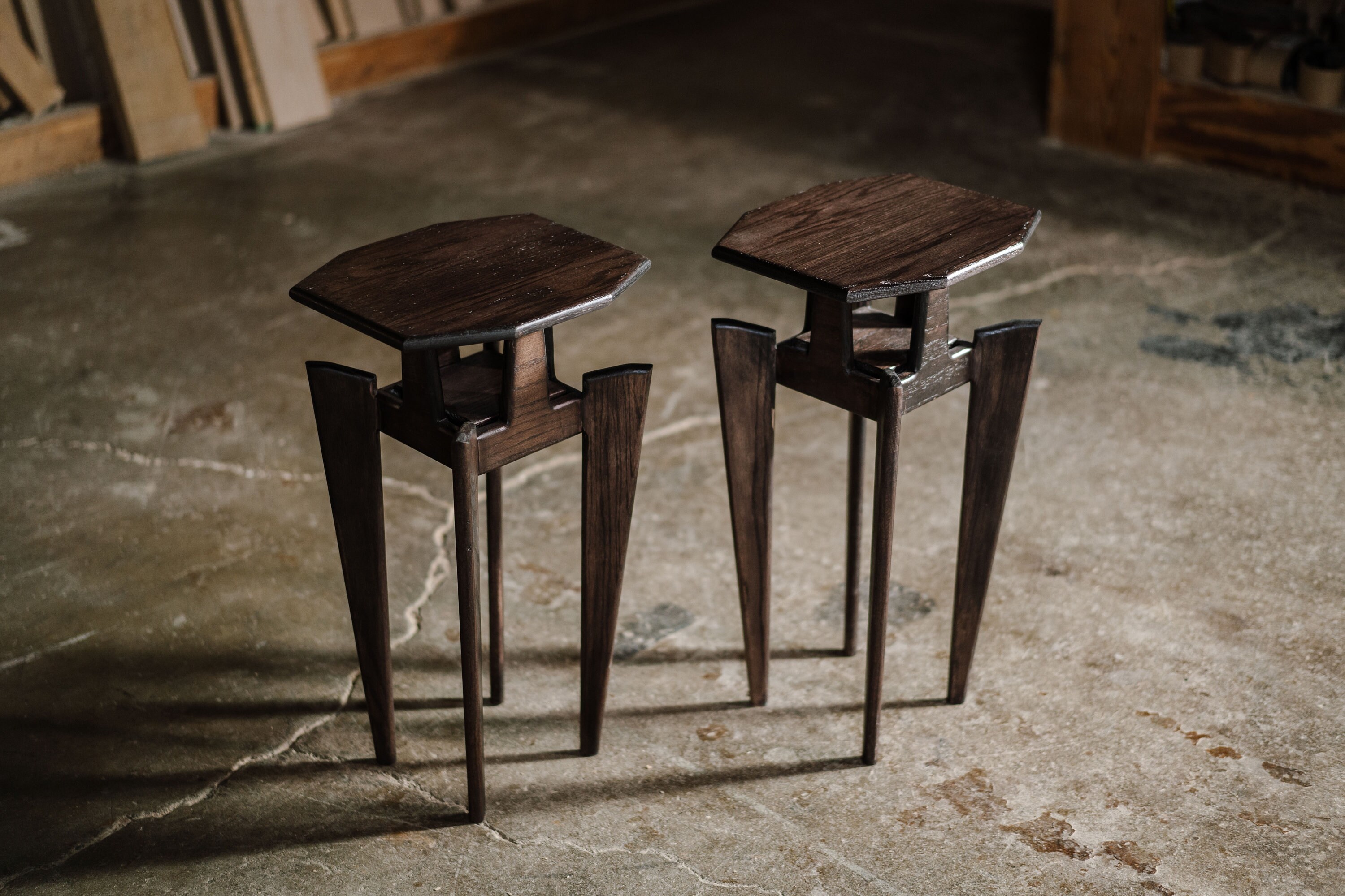 Floating Mid Century Modern End Tables Etsy