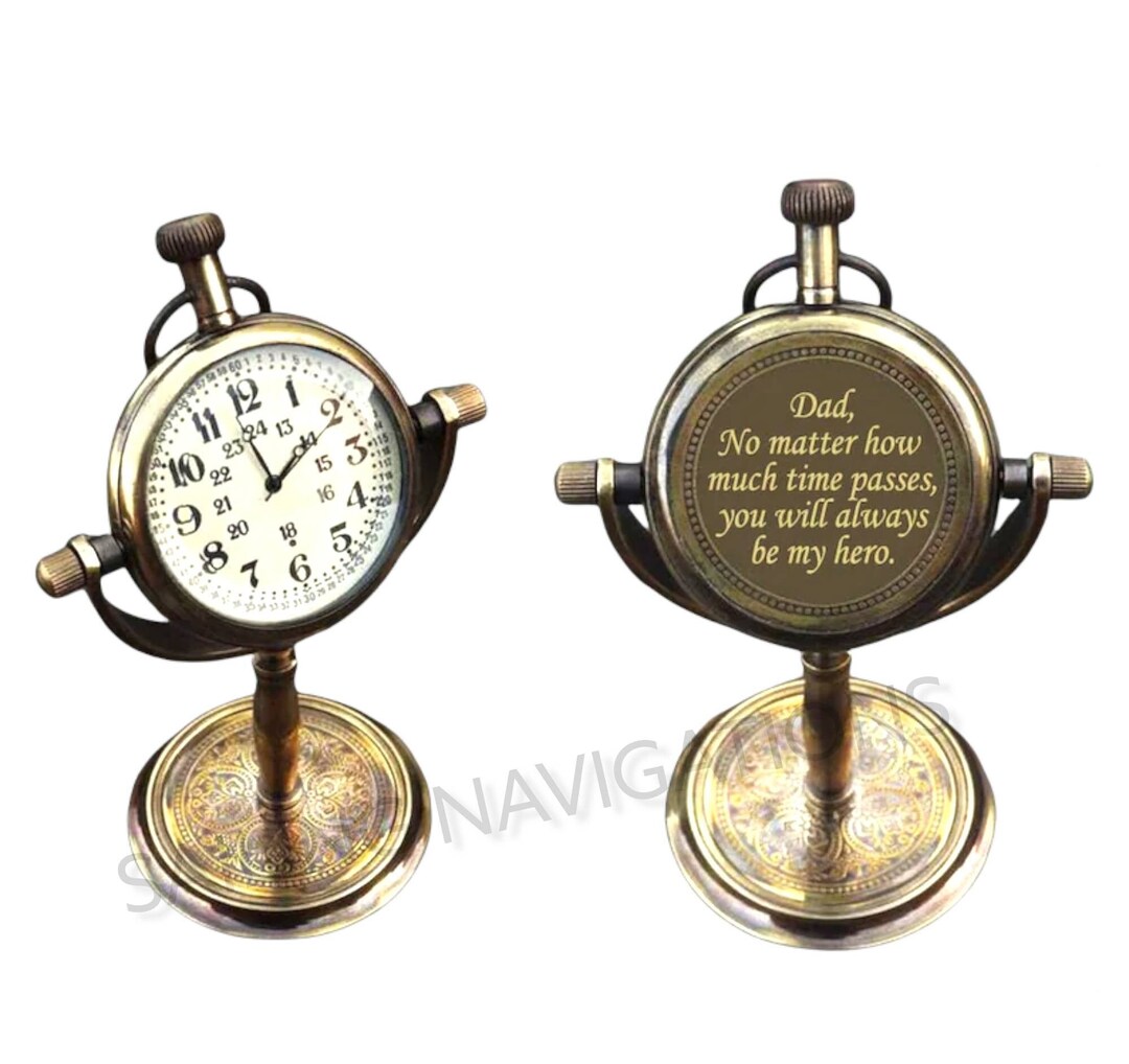 Personalized Table Clock Customized Desk Clock Engraved Etsy