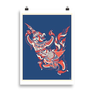 GARUDA. Cambodian Khmer Art Style. Buddhist Art