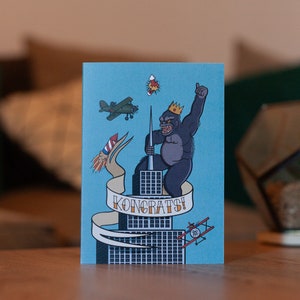 KongRats (A6) / Congratulazioni, Biglietti, Congratulazioni, Arte, Giochi di parole, Lista della spesa, Scherzo, Stupido, Divertente, Barzellette, Commedia