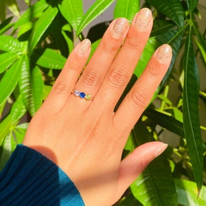 Birthstone Ring, Family Birthstone Ring, Personalized Birthstone Ring, Multi-Stone Ring, Gift for mom, Birthday Gift, Gift for her. image 4