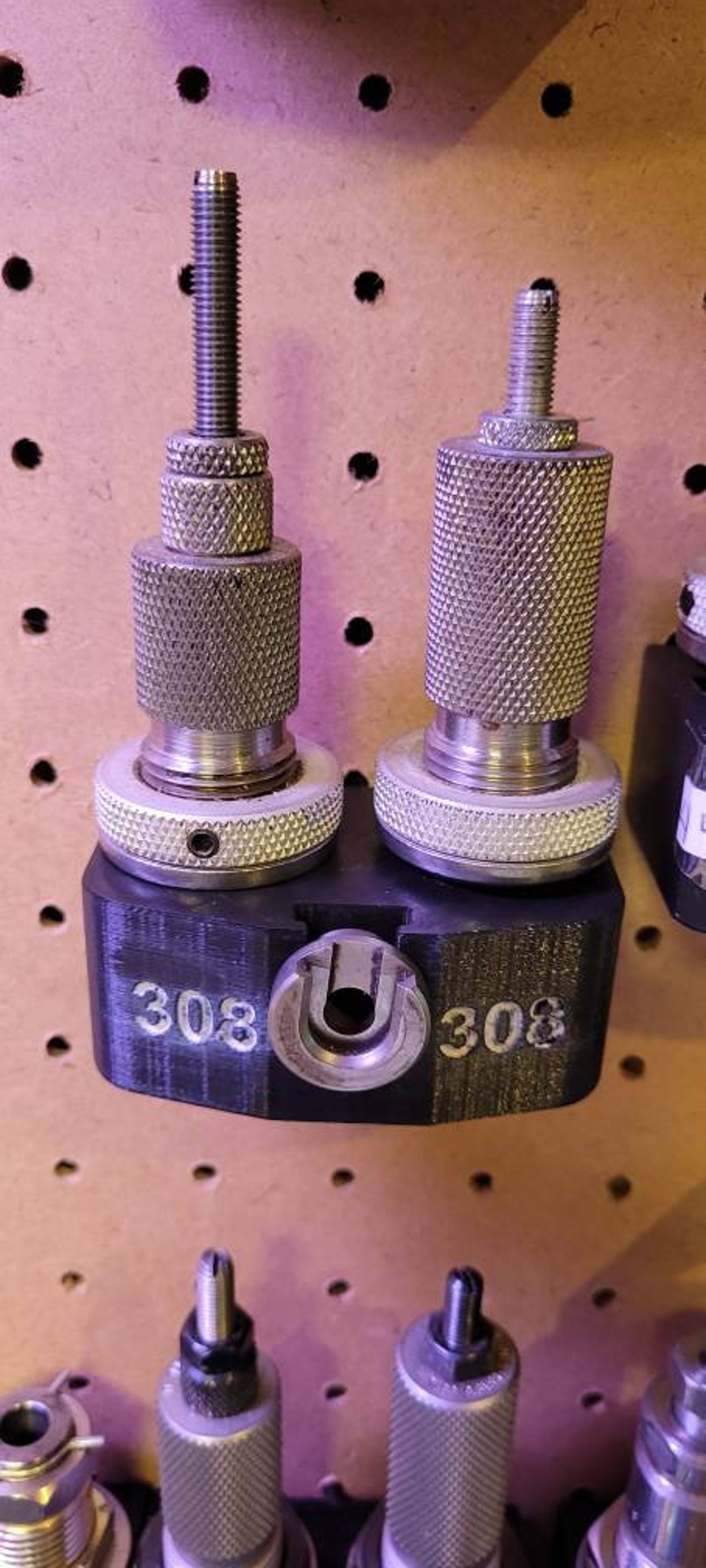 2 Reloading Die holder with shell holder slot Etsy