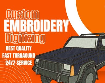 Custom Embroidery Digitizing Service: Image to Machine File