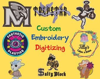 Custom Embroidery Digitizing / Image Digitizing / Logo Digitizing