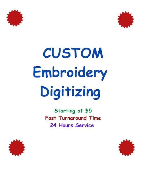 Custom Embroidery Digitizing Service: Image to Machine File
