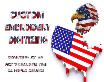 Custom Embroidery Digitizing Service: Image to Machine File