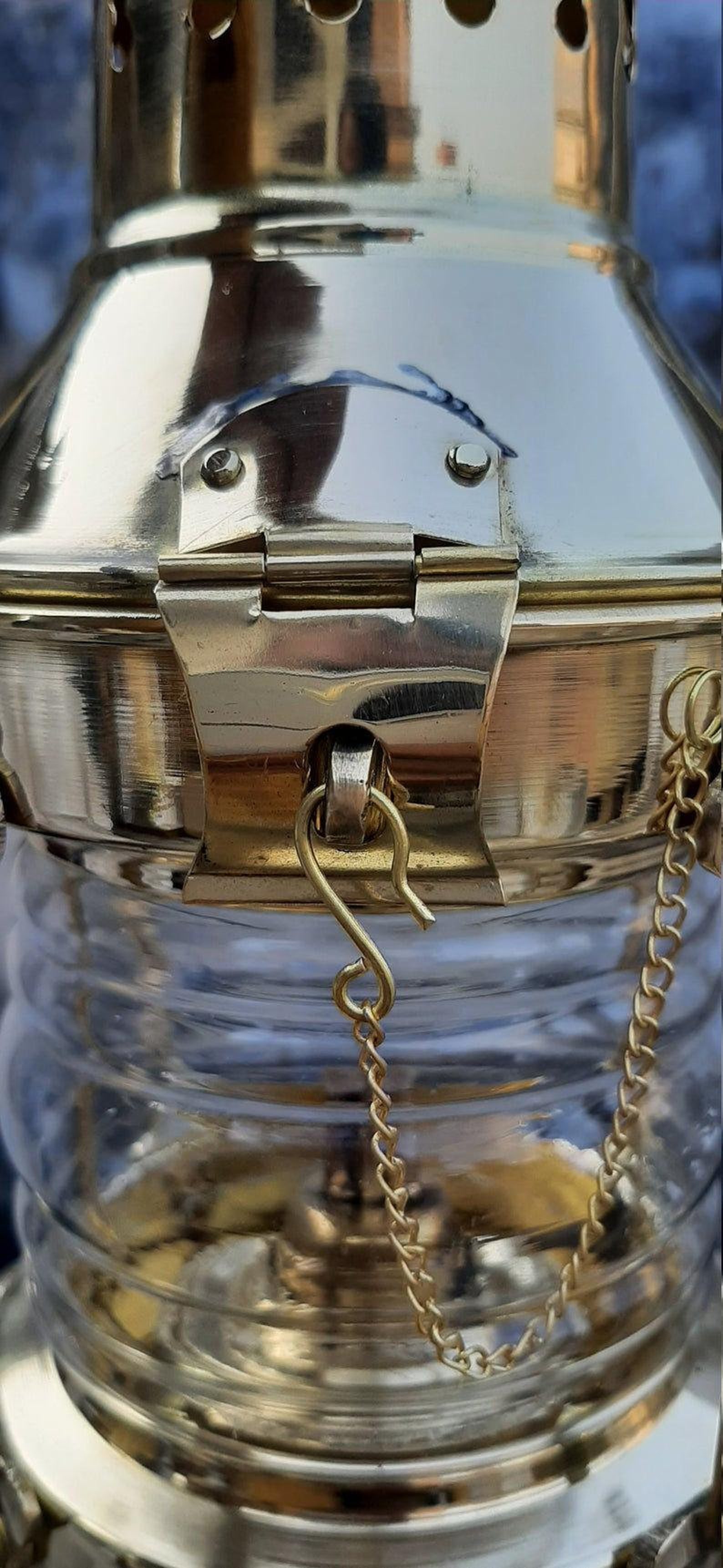 Vintage Brass Oil Lamp/ Maritime Ship Lanternanchor Boat Etsy
