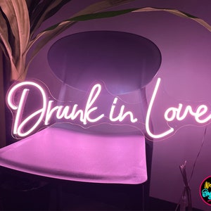 Drunk in Love Neon Sign,Neon Sign for Wedding,Wedding Lights,Custom Neon Signs,Crazy Love Lights,Wedding Gifts, Christmas Decor