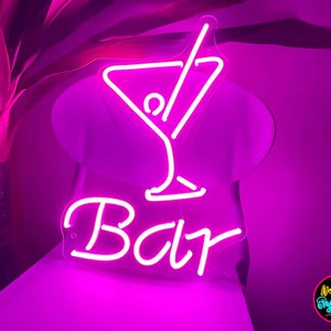 Custom Cocktail Bar Neon Sign,Custom Bar Neon Sign,Bar Wall Decor,Custom Basement Bar Pub Name ,Indoor Neon Decor,Bar Man Cave Name Sign