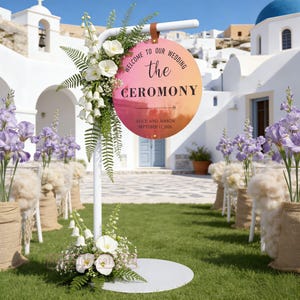 Reusable Metal A Frame Directional Sign, Weatherproof Sandwich Board with Replaceable Plates for Outdoor Wedding Welcome Decor