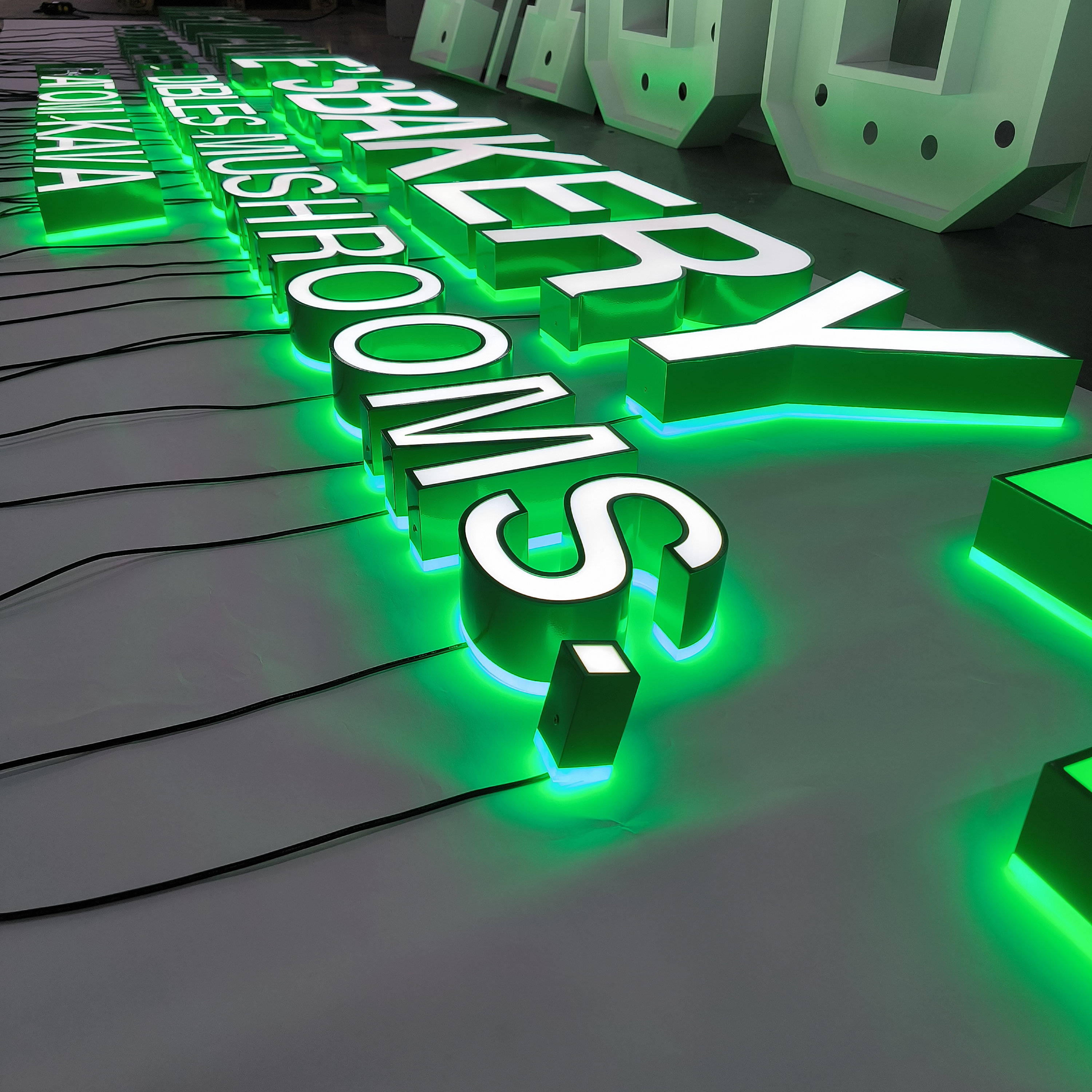 3D Metal LED Channel Letters,custom Backlit Sign,3d Business Sign ...