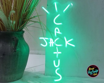 CACTUS JACK Neon Signe,Enseignes au néon créatives,Enseigne au néon de mariage,Décoration intérieure Néon,Accessoires photo,Cadeaux de Thanksgiving,Cadeaux de fête des mères