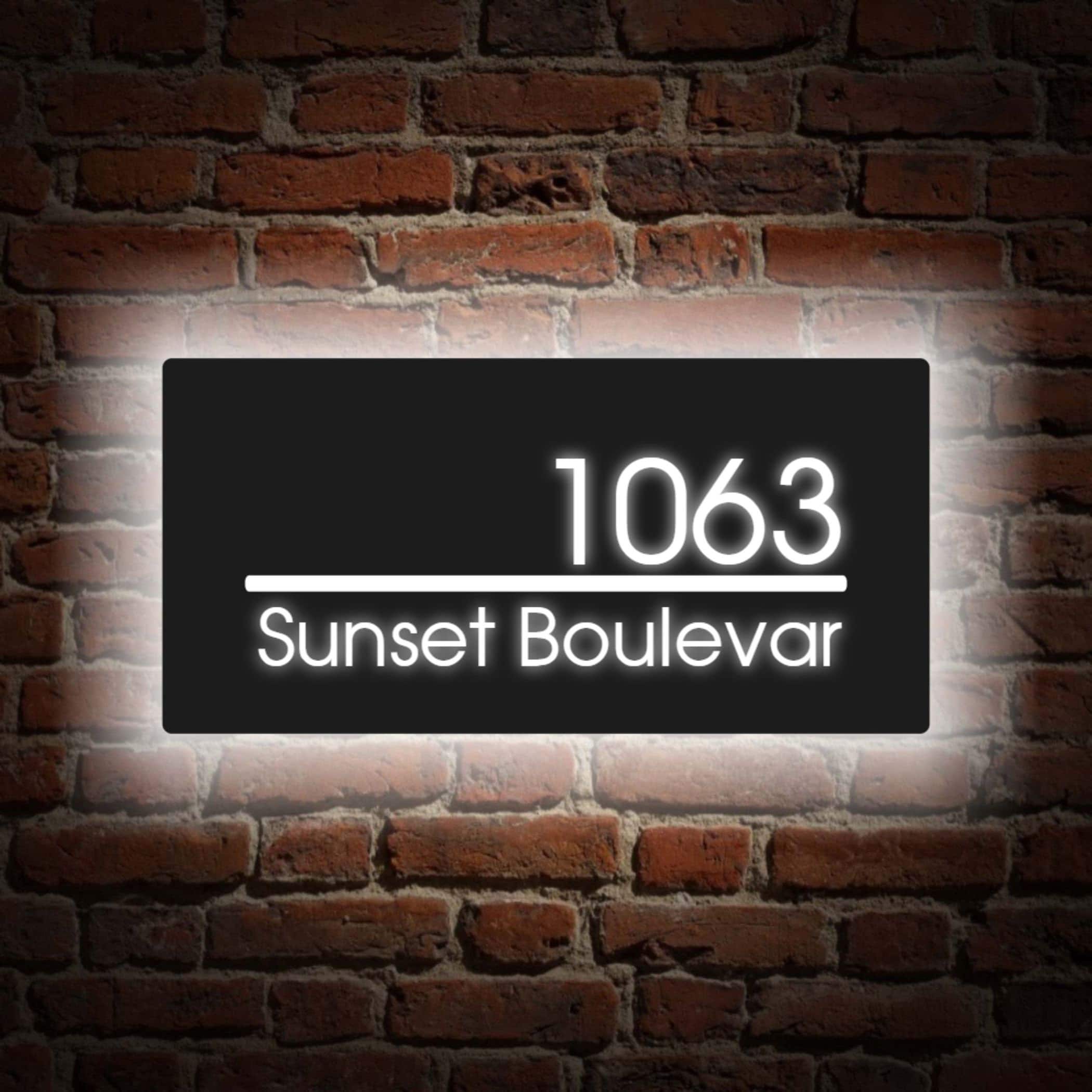 Custom Acrylic Light Box Sign,custom House Number Sign,new Home Gift ...