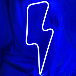 Segno al neon del fulmine, insegna al neon personalizzata, neon per decorare la camera da letto, insegna al neon domestica, decorazioni per la casa, regali personalizzati per i bambini figlia del figlio