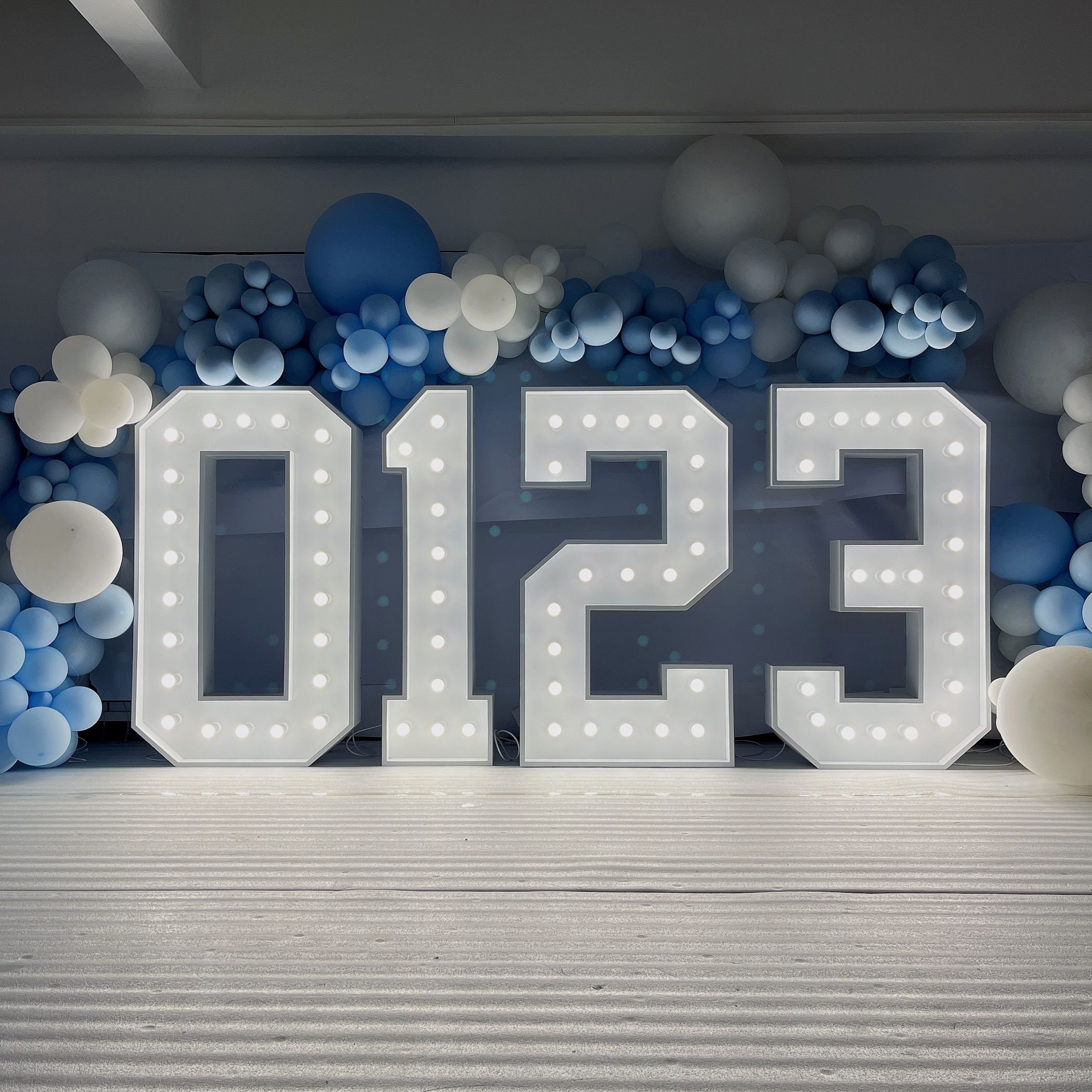 Letras Con Luces LED De Marquesina, Marco De Mosaico LED, Letras LED Grandes, Para Boda, Fiesta De Graduación (letra E, 3.3 Pies