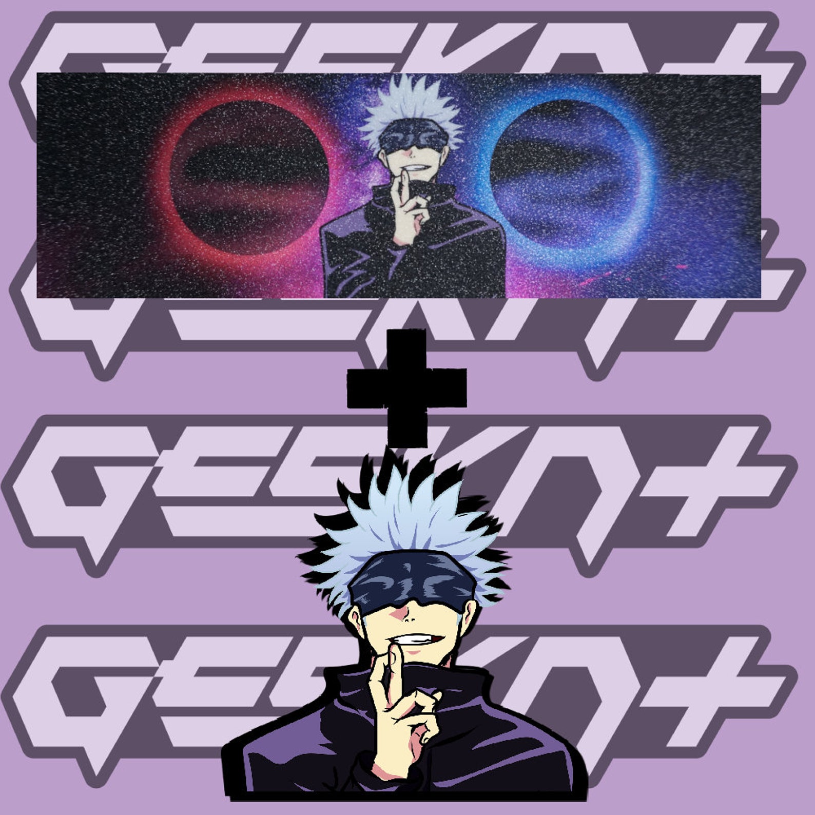 Gojo Satoru Peeker Jujutsu Kaisen Sticker | Etsy