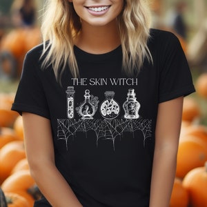 The Skin Witch Esthetician Halloween Shirt, Skincare Specialist Shirt, Skincare Guru Shirt for Halloween