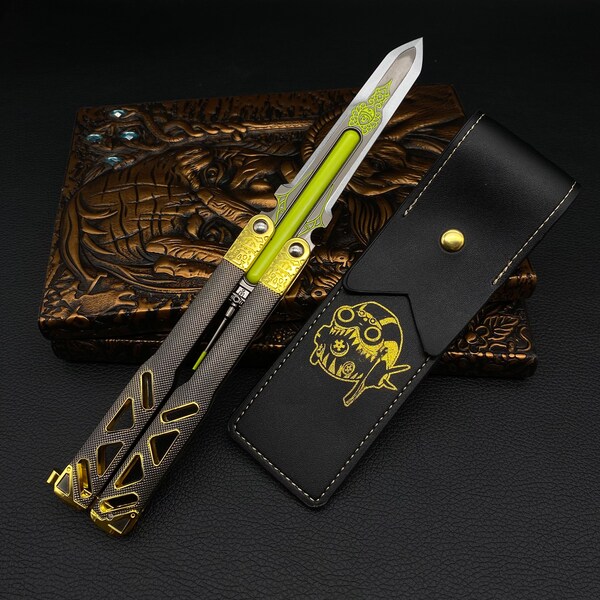 Octane Butterfly Knife Etsy