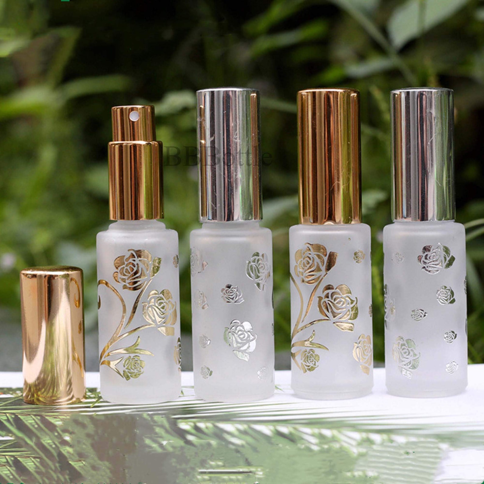 15ML Set of 3 Frosted Glass Perfume Bottle Essential Oil Etsy