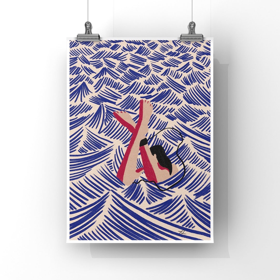 Put Your Feet up Art Print Etsy