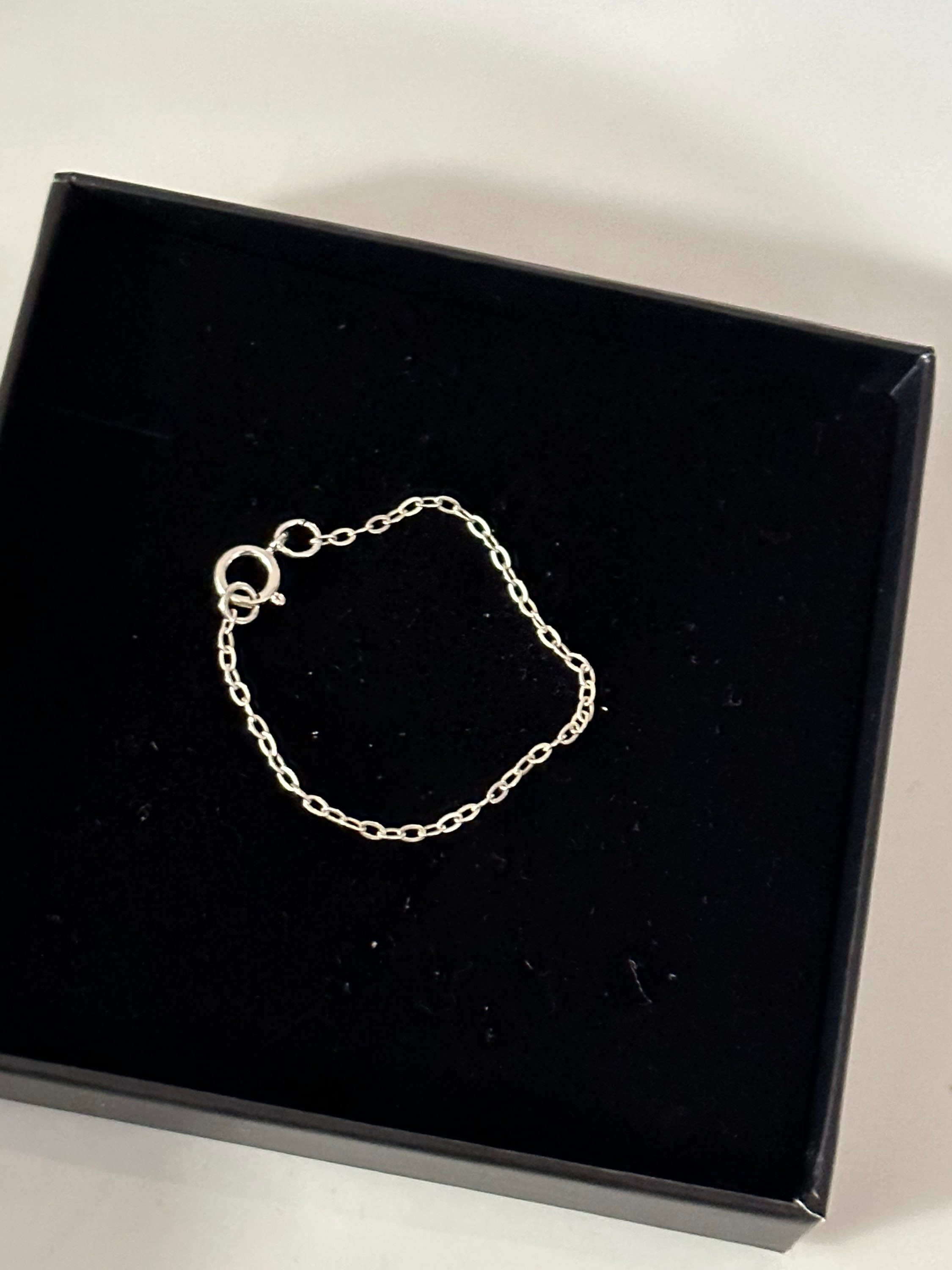 Sterling Silver Tiny Chain Bracelet, Minimalist Bracelet