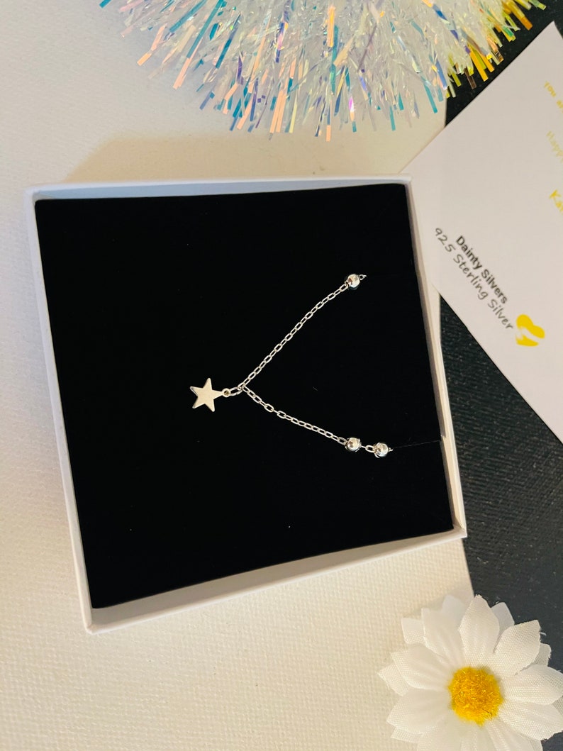DAINTY STAR NECKLACE Cute Star Necklace Lucky Sterling - Etsy