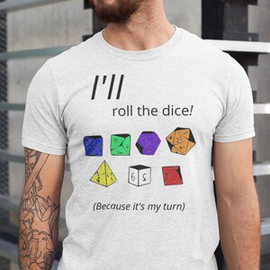 Leuk dobbelspel-T-shirt voor enthousiaste bordspelliefhebbers