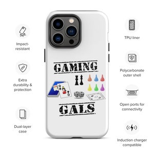 Robuste Gamer Girls iPhone® Hülle für Brettspiel Liebhaber
