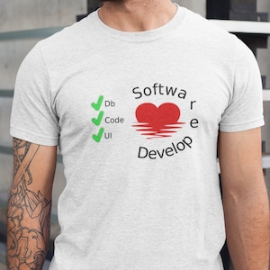 Dev Tee: Diseño de corazón y código para entusiastas del software
