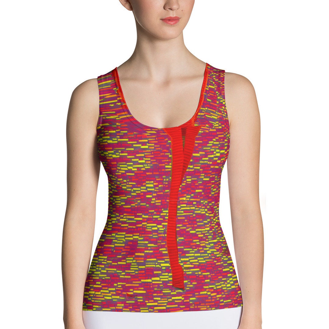 Small Funky Tank Playful Quirky Fashion Tank With Retro Eclectic Design - Etsy