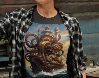 Mechanical Leviathan Steampunk T-Shirt