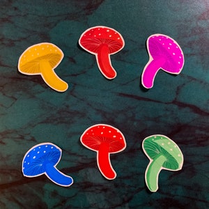 Pack d'autocollants champignons