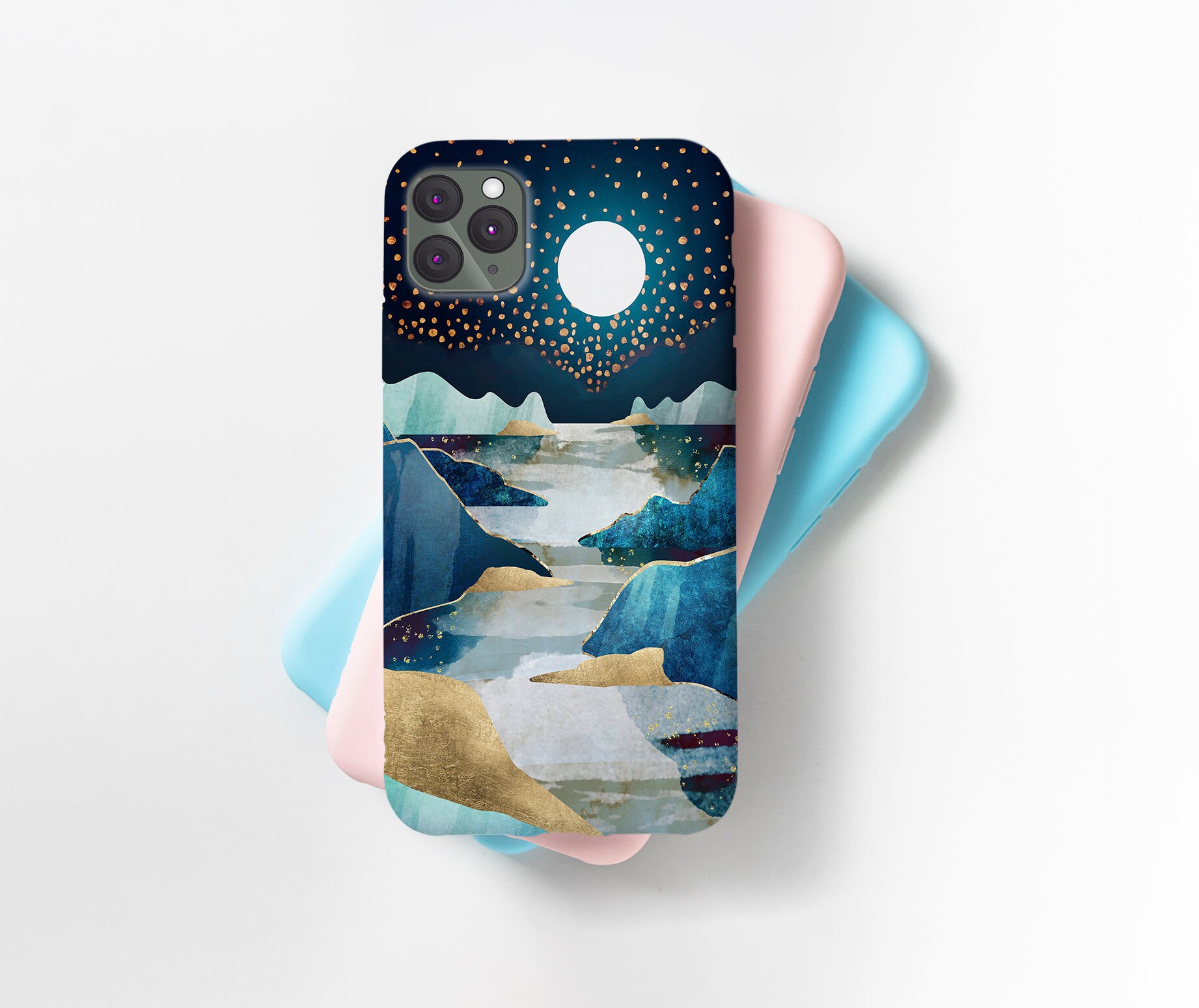 Blue Mountain Phone Cases Night Sky Phone Cover for iPhone Etsy