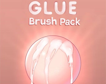 Glue brush pack for procreate!