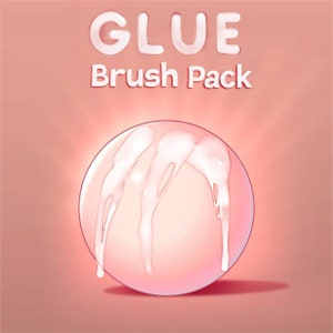 Glue brush pack for procreate!