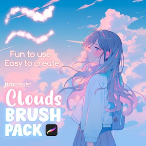 Procreate Clouds brush pack for anime & manga | Brushes for iPad, Clouds brushes, Stars brushes, Constellation brushes