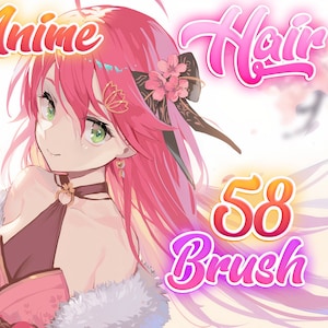 Anime hair brush pack for procreate!