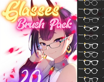 Glasses brush pack for procreate!